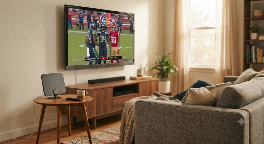 Cheapest way to watch NFL games in the USA using a TV antenna and streaming apps